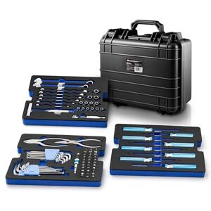 Powerbuilt 83 st. 420J2 roestvrij staal Marine Boot Reparatie Tool Set, Drivers, Tangen, Moersleutels, Hamer, Bit Driver/Bits, Sockets, Waterdichte Schokbestendige Case met Lift-Out Foam Tool Trays - Powerbuilt 83 st. 420J2 roestvrij staal Marine Boot Reparatie Tool Set, Drivers, Tangen, Moersleutels, Hamer, Bit Driver/Bits, Sockets, Waterdichte Schokbestendige Case met Lift-Out Foam Tool Trays -