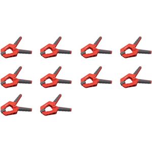 Meister Veerklem 75 mm spanwijdte 10 stuks beweegbare spanbekken veilig en met één hand te bevestigen werkstukken/professionele lijmklem/universele klem/montageklem / 5217130 Meister Veerklem 75 mm spanwijdte 10 stuks beweegbare spanbekken veilig en met één hand te bevestigen werkstukken/professionele lijmklem/universele klem/montageklem / 5217130