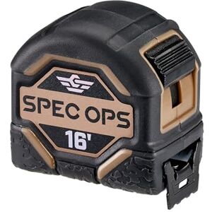 Spec Ops Gereedschap 16-voet meetlint, 1 1/4" dubbelzijdig mes, militaire kwaliteit composiet koffer, 3% gedoneerd aan veteranen Spec Ops Gereedschap 16-voet meetlint, 1 1/4" dubbelzijdig mes, militaire kwaliteit composiet koffer, 3% gedoneerd aan veteranen