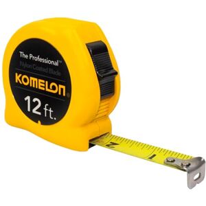 Komelon 4912 De professionele nylon gecoate stalen mes meetlint 12-voet bij 5/8-inch, gele behuizing Komelon 4912 De professionele nylon gecoate stalen mes meetlint 12-voet bij 5/8-inch, gele behuizing