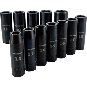 Craftsman Contactdoppenset, metrisch, 1/2-inch aandrijving, diepe impact, 12-delig (CMMT15887) Craftsman Contactdoppenset, metrisch, 1/2-inch aandrijving, diepe impact, 12-delig (CMMT15887)