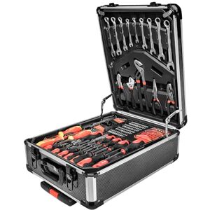 Mannesmann Brüder M29098 Gereedschapstrolley, 969-delig, verrijdbare gereedschapskoffer met dopsleutelset, tang, schroevendraaier, lijmpistool, hamer, waterpas en bits Mannesmann Brüder M29098 Gereedschapstrolley, 969-delig, verrijdbare gereedschapskoffer met dopsleutelset, tang, schroevendraaier, lijmpistool, hamer, waterpas en bits