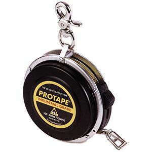 US Tape ProTape, automatisch terugspoelen meetlint (3/8" breed x 100' lang), nylon gecoat mes 47322 (900B), verhogingen met 1/8e van een inch. US Tape ProTape, automatisch terugspoelen meetlint (3/8" breed x 100' lang), nylon gecoat mes 47322 (900B), verhogingen met 1/8e van een inch.