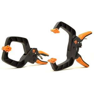 WEN CLH435 snelsluiting ratcheting handklemmen met 4-inch opening en 3-inch pijp, 2 stuks WEN CLH435 snelsluiting ratcheting handklemmen met 4-inch opening en 3-inch pijp, 2 stuks