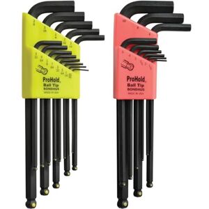 Bondhus 20499 Balldriver« ProHold? L-moersleutel dubbel pakket, 74937 (.050-3/8-Inch) & 74999 (1,5-10mm) Bondhus 20499 Balldriver« ProHold? L-moersleutel dubbel pakket, 74937 (.050-3/8-Inch) & 74999 (1,5-10mm)