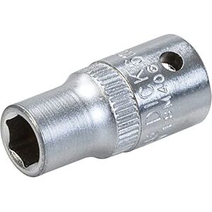 King Dick Tools Toolstream ESM406 King Dick Socket 1/4" SD 6pt metrische sleutel, staal King Dick Tools Toolstream ESM406 King Dick Socket 1/4" SD 6pt metrische sleutel, staal