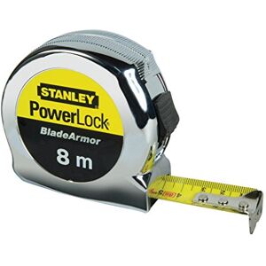 Stanley 0-33-527 Powerlock Tape met Blade Armor, 8m Metrisch Alleen, Zilver/Zwart Stanley 0-33-527 Powerlock Tape met Blade Armor, 8m Metrisch Alleen, Zilver/Zwart