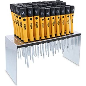 Wiha 50 Stuk Precisie Schroevendraaier Set in Staal Rack Wiha 50 Stuk Precisie Schroevendraaier Set in Staal Rack
