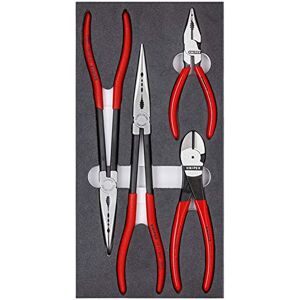 KNIPEX 00 20 01 V16 Gereedschap 4-delige Automotive Tangen Set in Foam Tray (002001V16) KNIPEX 00 20 01 V16 Gereedschap 4-delige Automotive Tangen Set in Foam Tray (002001V16)