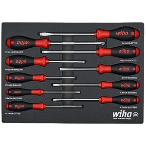 Wiha 30280 10 Stuk SoftFinish Kussen Grip Schroevendraaier Tray Set Wiha 30280 10 Stuk SoftFinish Kussen Grip Schroevendraaier Tray Set
