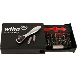 Wiha 71988 39 Stuk Beveiliging Bit Set met Mini Ratchet Zilver Wiha 71988 39 Stuk Beveiliging Bit Set met Mini Ratchet Zilver