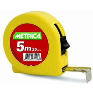 Metrica 38496 meetlint, ABS, geel, 5 m Metrica 38496 meetlint, ABS, geel, 5 m