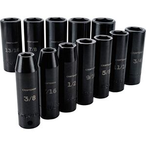 Craftsman Deep Impact Doppenset, SAE, 1/2-inch aandrijving, 12-delig (CMMT15886) Craftsman Deep Impact Doppenset, SAE, 1/2-inch aandrijving, 12-delig (CMMT15886)