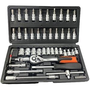 Rolson - Metrische socketset 46dlg - Chroom-vanadium Rolson - Metrische socketset 46dlg - Chroom-vanadium
