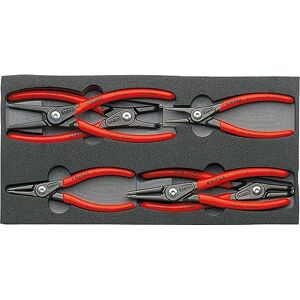 KNIPEX Precisie-borgveertangenset met schuimrubberen inlay, 00 20 01 V02 KNIPEX Precisie-borgveertangenset met schuimrubberen inlay, 00 20 01 V02