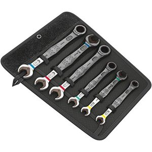 Wera 05020022001 6000/6002 Joker 6 Set 1, steekringratel-/dubbele steeksleutelset, metrisch, 6-delig Wera 05020022001 6000/6002 Joker 6 Set 1, steekringratel-/dubbele steeksleutelset, metrisch, 6-delig