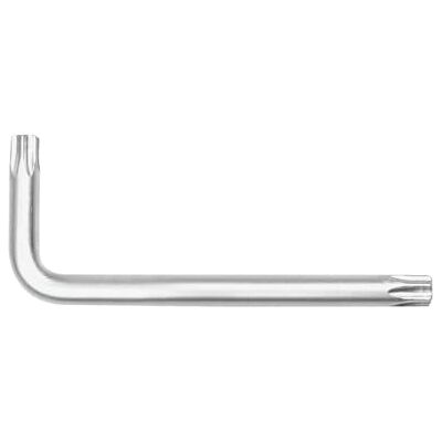 PRENDELUZ Torx-sleutel CR-V met gat, maat T-10, van zeer sterk staal, ideaal voor het inschroeven en losmaken van torx-schroeven. PRENDELUZ Torx-sleutel CR-V met gat, maat T-10, van zeer sterk staal, ideaal voor het inschroeven en losmaken van torx-schroeven.