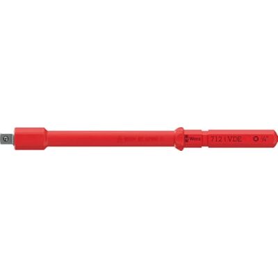 Wera Kraftform-adapter compact A VDE 712 i, geïsoleerd, voor steeksleutels, 1/4 inch, 1/4 inch x 154 mm Wera Kraftform-adapter compact A VDE 712 i, geïsoleerd, voor steeksleutels, 1/4 inch, 1/4 inch x 154 mm