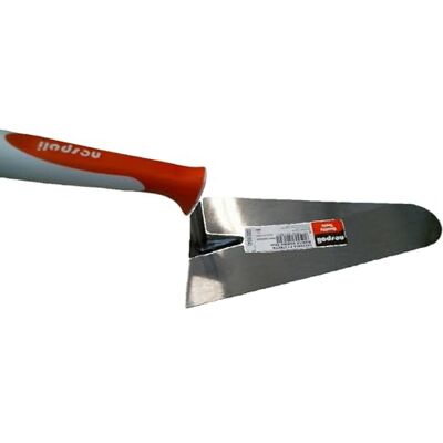 Nespoli Lichte troffel, handvat van rubber, smalle punt, 20 cm Nespoli Lichte troffel, handvat van rubber, smalle punt, 20 cm