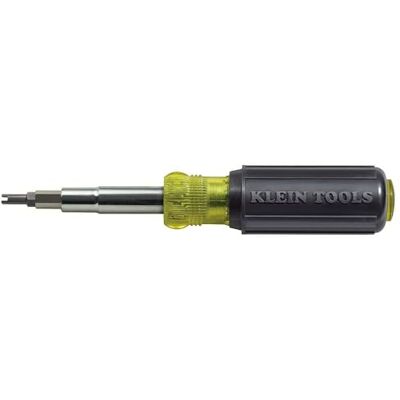 KLEIN TOOLS Schroevendraaier en Moer Driver 11-in-1 Multi Tool met Bit voor Schrader Valve Cores Klein Gereedschap 32527, 1/4", 5/16", 3/8 KLEIN TOOLS Schroevendraaier en Moer Driver 11-in-1 Multi Tool met Bit voor Schrader Valve Cores Klein Gereedschap 32527, 1/4", 5/16", 3/8