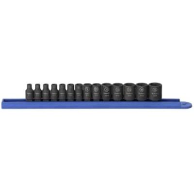 GEARWRENCH 84907 1/4-inch schokdemper set metrisch, 14-delig GEARWRENCH 84907 1/4-inch schokdemper set metrisch, 14-delig