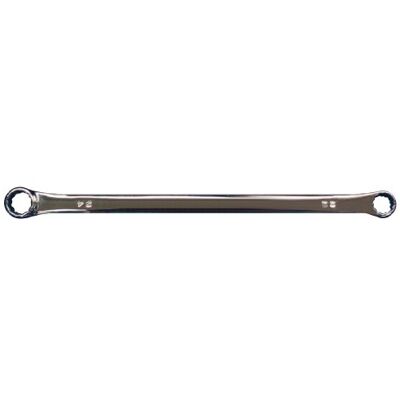 SW-Stahl 01354L Dubbele Ringsleutel Extra Lang 17 x 19 mm Verlengde ringsleutel met een lengte van 395 mm en hoogte van 16 mm voor maximale hefboomwerking en bereik. SW-Stahl 01354L Dubbele Ringsleutel Extra Lang 17 x 19 mm Verlengde ringsleutel met een lengte van 395 mm en hoogte van 16 mm voor maximale hefboomwerking en bereik.