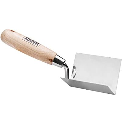 HARDY WORKING TOOLS HARDY Troffel Schuine Binnenkant Serie * 28 * RVS Spuitmortel Metselen Stukadoors Massief Houten Handvat Comfortabel Licht 8x6x6cm HARDY WORKING TOOLS HARDY Troffel Schuine Binnenkant Serie * 28 * RVS Spuitmortel Metselen Stukadoors Massief Houten Handvat Comfortabel Licht 8x6x6cm