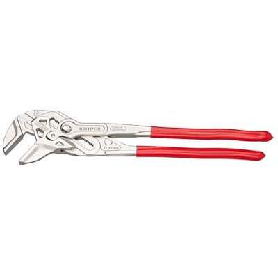 KNIPEX Sleuteltang XL tang en schroefsleutel in één gereedschap, 86 03 400 verchroomd met kunststof bekleed 400 mm KNIPEX Sleuteltang XL tang en schroefsleutel in één gereedschap, 86 03 400 verchroomd met kunststof bekleed 400 mm