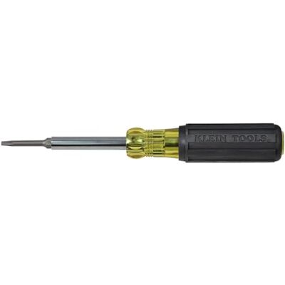 KLEIN TOOLS 32560 Multi-Bit Schroevendraaier/Moer Driver, Extended Reach 6-in-1 Tool met Phillips, sleuf- en vierkante bits en moer drivers KLEIN TOOLS 32560 Multi-Bit Schroevendraaier/Moer Driver, Extended Reach 6-in-1 Tool met Phillips, sleuf- en vierkante bits en moer drivers