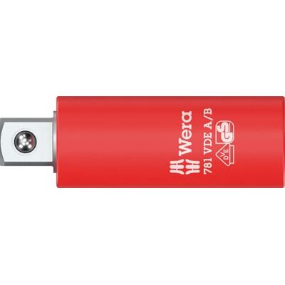 Wera VDE-stekker 781 A/B, geïsoleerd, 1/4", 781 A/B VDE x 3/8 x 56 mm x 1/4 inch Wera VDE-stekker 781 A/B, geïsoleerd, 1/4", 781 A/B VDE x 3/8 x 56 mm x 1/4 inch