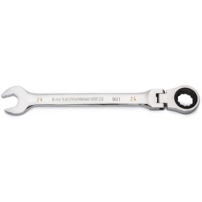 GEARWRENCH 24mm 4 graden swing boog 12 punt flex hoofd ratel combinatie sleutel 86724 GEARWRENCH 24mm 4 graden swing boog 12 punt flex hoofd ratel combinatie sleutel 86724