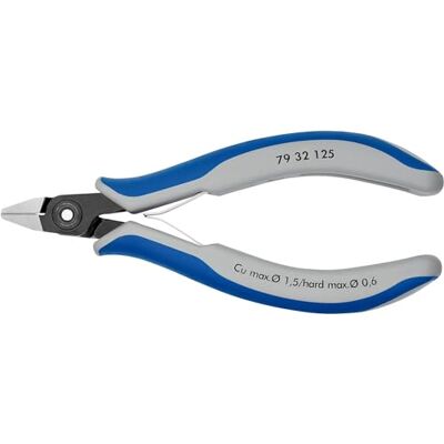 KNIPEX Precisie elektronica-zijsnijtang met meer-componenten, 79 32 125 greep 125 mm KNIPEX Precisie elektronica-zijsnijtang met meer-componenten, 79 32 125 greep 125 mm