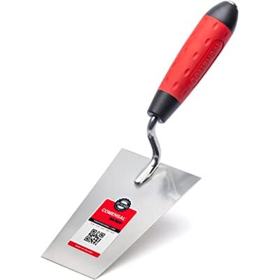 COMENSAL ® Troffel 140 mm gipsspatel stukaateur troffel roestvrij staal gipslepel antislip softgrip Made in EU COMENSAL ® Troffel 140 mm gipsspatel stukaateur troffel roestvrij staal gipslepel antislip softgrip Made in EU