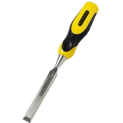 Monkey Ladder 14 mm afgeschuinde beitel – Stalen gereedschap met wigvormige punt voor precisiewerk aan hout en metaal. Ideaal voor snijden en voorbewerken Monkey Ladder 14 mm afgeschuinde beitel – Stalen gereedschap met wigvormige punt voor precisiewerk aan hout en metaal. Ideaal voor snijden en voorbewerken