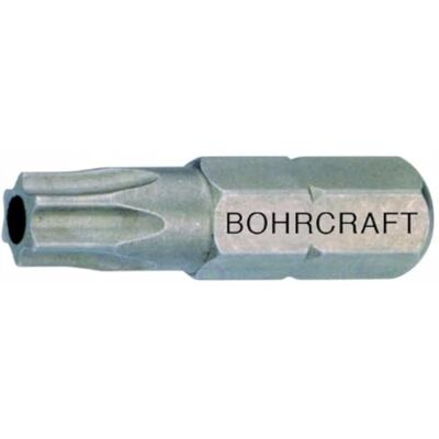 Bohrcraft Schroevendraaierbits 1/4 inch met gat voor torx-schroeven, TR 15 x 75 mm losse/fabrieksverpakking, 1 stuk, 61501501575 Bohrcraft Schroevendraaierbits 1/4 inch met gat voor torx-schroeven, TR 15 x 75 mm losse/fabrieksverpakking, 1 stuk, 61501501575