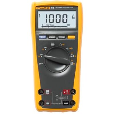 Fluke 175 DIGITAL MULTIMETER, zwart en geel Fluke 175 DIGITAL MULTIMETER, zwart en geel