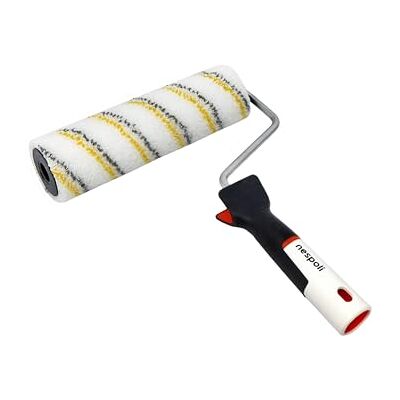 Nespoli Verfroller van 22 cm voor weinig ruwe oppervlakken en doe-het-zelfwerkzaamheden, verfroller en fixatiemiddel voor binnenwanden, ergonomische SoftTouch-handgreep en comfortabele grip Nespoli Verfroller van 22 cm voor weinig ruwe oppervlakken en doe-het-zelfwerkzaamheden, verfroller en fixatiemiddel voor binnenwanden, ergonomische SoftTouch-handgreep en comfortabele grip