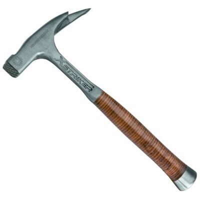 Peddinghaus 5130070000 "Xstriker" Magnetische timmerhamer, met lederen handvat, zilver/bruin, 965 g Peddinghaus 5130070000 "Xstriker" Magnetische timmerhamer, met lederen handvat, zilver/bruin, 965 g