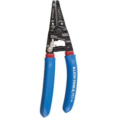 KLEIN TOOLS Draadstripper en snijder voor 20-30 AWG massieve draad en 22-32 AWG gestrande draad 11057, blauw KLEIN TOOLS Draadstripper en snijder voor 20-30 AWG massieve draad en 22-32 AWG gestrande draad 11057, blauw