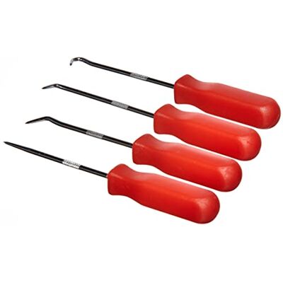 Am-Tech - 4 Piece Mini Hook Pick Set - 4pc - Mini Hook Pick - Tool Set Am-Tech - 4 Piece Mini Hook Pick Set - 4pc - Mini Hook Pick - Tool Set