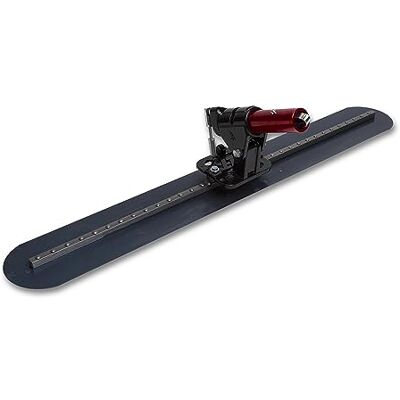 Marshalltown Vloer gladder, dekvloer gladder, peddel incl. BF9-kantelvoeg met afgeronde uiteinden, vervaardigd uit blauw staal, afmeting van de gladder: 914x217 mm Marshalltown Vloer gladder, dekvloer gladder, peddel incl. BF9-kantelvoeg met afgeronde uiteinden, vervaardigd uit blauw staal, afmeting van de gladder: 914x217 mm