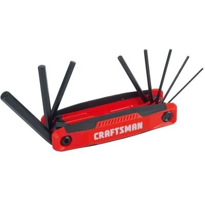 Craftsman CMHT26007 CM HEX Sleutel 8KEY metrische vouwset Craftsman CMHT26007 CM HEX Sleutel 8KEY metrische vouwset