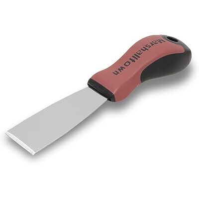 Marshalltown Stevige spatel, Durasoft handvat, koolstofstaal, afmetingen: 197x38 mm Marshalltown Stevige spatel, Durasoft handvat, koolstofstaal, afmetingen: 197x38 mm
