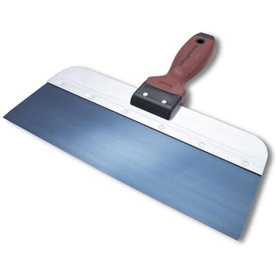 Marshalltown oppervlakte spatel met Durasoft handvat van blauw staal, afmeting: 305x76 mm, gereedschap voor gipsplaten en schilders Gehard blauw stalen mes, 30,5 x 7,5 cm, DuraSoft handvat, buigt voor vedering, loopt gipsplaten hoeken snel, 3512D Marshalltown oppervlakte spatel met Durasoft handvat van blauw staal, afmeting: 305x76 mm, gereedschap voor gipsplaten en schilders Gehard blauw stalen mes, 30,5 x 7,5 cm, DuraSoft handvat, buigt voor vedering, loopt gipsplaten hoeken snel, 3512D