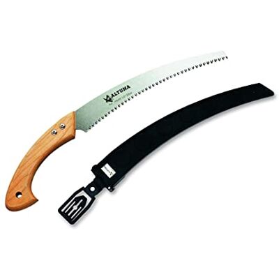 Altuna Sawing 29602 Houten handvat, Japanse vertanding, robuust en zeer licht, handzaag voor hout met gebogen lemmet, ideaal voor bosgebruik, inclusief tas, hoogte Altuna Sawing 29602 Houten handvat, Japanse vertanding, robuust en zeer licht, handzaag voor hout met gebogen lemmet, ideaal voor bosgebruik, inclusief tas, hoogte