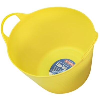 Faithfull Flex Tub Multifunctionele en duurzame flexibele emmer voor tuin, doe-het-zelf, bouw en landbouw 15 l (3 gl), geel Faithfull Flex Tub Multifunctionele en duurzame flexibele emmer voor tuin, doe-het-zelf, bouw en landbouw 15 l (3 gl), geel
