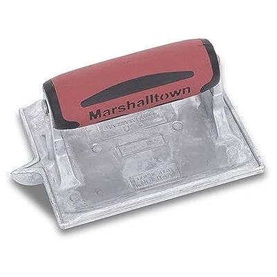 Marshalltown zinkgroeffrees, R 6 mm, B 10 mm, D 13 mm met DuraSoft-greep, gemaakt van zink, gereedschap voor vloer en beton, afmeting: 152x111 mm Marshalltown zinkgroeffrees, R 6 mm, B 10 mm, D 13 mm met DuraSoft-greep, gemaakt van zink, gereedschap voor vloer en beton, afmeting: 152x111 mm