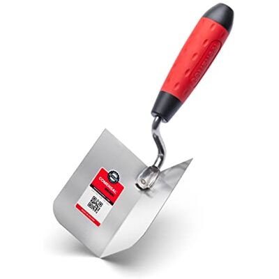 COMENSAL ® Hoeklepel binnenhoekspel 60x100 buiten hoekspatel roestvrij staal metselaar troffel stukaateur troffel met ergonomische zachte grip Made in EU COMENSAL ® Hoeklepel binnenhoekspel 60x100 buiten hoekspatel roestvrij staal metselaar troffel stukaateur troffel met ergonomische zachte grip Made in EU