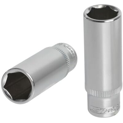 Chromeplus 13 mm Lange 6-kant Chróm Vanadium Socket - 1/4" Chromeplus 13 mm Lange 6-kant Chróm Vanadium Socket - 1/4"