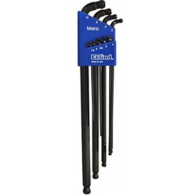 Eklind 17609 1,5-10 mm, maat XL, serie, dubbele ball-hex-l sleutelset met houder, staal (9) Eklind 17609 1,5-10 mm, maat XL, serie, dubbele ball-hex-l sleutelset met houder, staal (9)